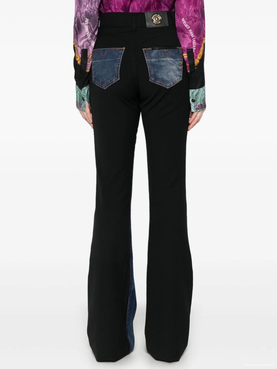 Cheap Versace Women jeans flared Couture Jeans panelled 0709